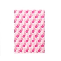 500 Pcs Candy Wrappers Twisting Wax Paper for Sweets Lolly Baking Nougat - Pink Dot