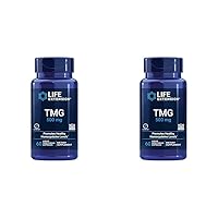 TMG 500 mg – Trimethylglycine Supplement – Encourages Healthy Homocysteine Levels – Gluten-Free – Non-GMO – Vegetarian – 60 Liquid Vegetarian Capsules (Pack of 2)