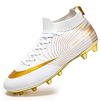 Men's Soccer Shoes High-top Spikes Football Shoes Breathable Comfortable Cleats Outdoor Indoor Unisex Sneaker