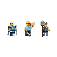 LEGO Janitor, Builder, and Guy with Crutches Minifigures Figures