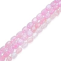 3 Strands Adabele Natural Pink Rose Quartz Gemstone Tumbled Round Nugget Rock 10-13mm Loose Stone Beads (45 Inch Total) for Jewelry Craft Making GZ4-1