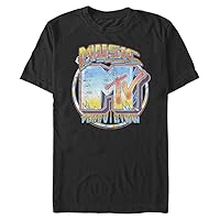 MTV Men's Brushed Music Detail T-Shirt