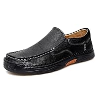 Mens Casual Formal Oxford Shoes, Non-Slip Loafers, Memory Foam Insole, Soft Rubber Sole