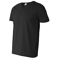 Gildan Activewear Soft Style V-Neck T-Shirt, Black