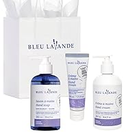 Soothing Hand Care Aromatherapy Set – Lavender Hand Soap & Lavender Hand Creams – Infused with Premium and 100% Pure Lavender Essential Oil - Natural & Vegan Lavender Products