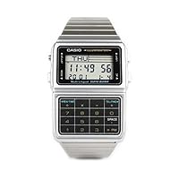 Casio DBC611-1 Mens Stainless Steel Databank Calculator Watch 5 Alarms Stopwatch