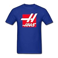 QLJYKJ Haas F1 Team Logo Round Collar Men T Shirt