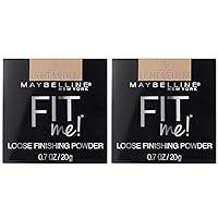 Maybelline Fit Me Loose Setting Powder, Face Powder Makeup & Finishing Powder, Light Medium, 1 Count (Pack of 2)
