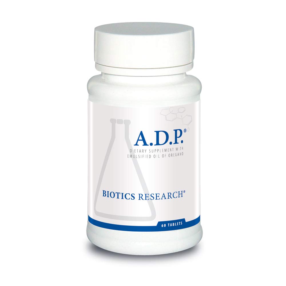 BIOTICS Research ADP Research ADP Highly Concentrated Oil of Oregano, Optimal Absorption and Delivery 60 Tablets