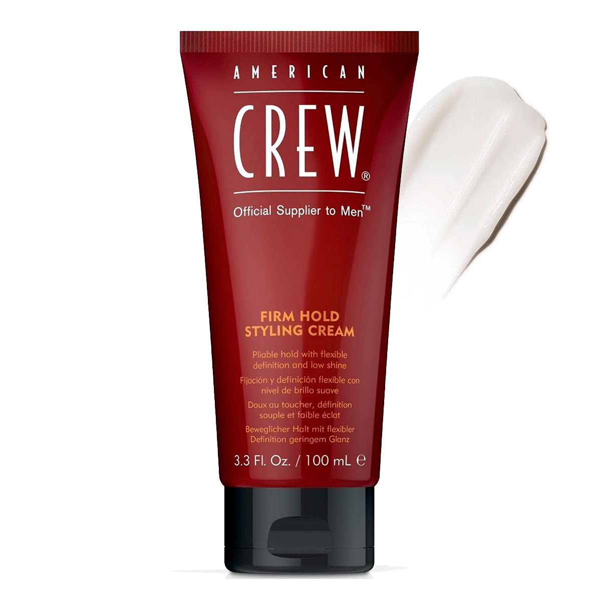 Men's Hair Styling Cream by American Crew, Like Hair Gel with Firm Hold with Low Shine, 3.3 Fl Oz