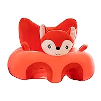 Sofa Seat Cover Animal Shaped Baby Learning Seat Cover Baby Support Seat Cover for 3-24 Month Baby No Filled Cotton Fox Baby Floor Seat