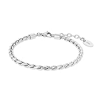 s.Oliver Jewellery Stainless Steel Women's Necklace, Bracelet, Silver, Comes in Jewellery Gift Box