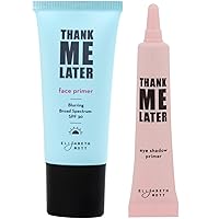 Elizabeth Mott | Thank Me Later Eye Primer AND Blurring Face Primer with SPF30 Set | Cruelty-Free and Paraben-Free