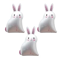 Bunny Balloons Rabbit Balloon Easter Foil Balloons for Woodland Themed Party Baby Shower Easter Birthday Party Supplies Decorations Supplies 3 Pcs