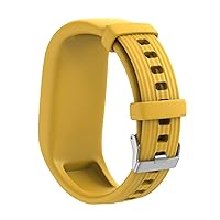 Replacement Silicone Watch Band Wrist Strap for Garmin Vivofit 3/Vivofit JR/Vivofit JR 2 Wristband (Color : Yellow)