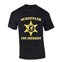 Mens Scheffler Tshirt Golf Scheffler for Sherriff Golfer Arrest Funny Short Sleeve T-Shirt