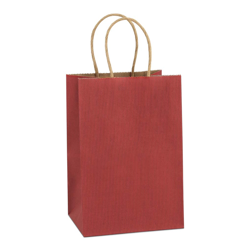 Twisted Handle Wine Bag (250 pcs) - Recycled Kraft Paper Bag - 4.3