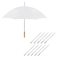 Anderson Umbrella Wedding Umbrella - Manual Open - 10 Pack (White)