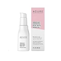 Acure Seriously Soothing Tansy Night Rose Oil - Soothes, Deep Hydrate & Moisturize Dry, Acne Prone, Sensitive Skin - Antioxidant Night Cream Serum Oil Blend with Blue Tansy & Rose - 100% Vegan, 1 oz Acure Seriously Soothing Tansy Night Rose Oil - Soothes, Deep Hydrate & Moisturize Dry, Acne Prone, Sensitive Skin - Antioxidant Night Cream Serum Oil Blend with Blue Tansy & Rose - 100% Vegan, 1 oz