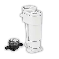 Jabsco 29200-0120 Manual to Electric Marine Toilet Converstion Kit for Jabsco Toilets 29090 and 29120, White