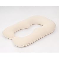 U-Shaped Pregnancy Pillow with Washable Cover/Maternity Pillow for Side Sleeping - 100% Cotton