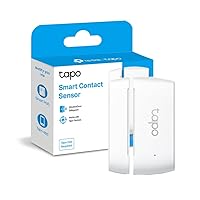 Smart Door/Window Contact Sensor,Real-Time Monitor,Instant Push Notification,Battery included,Easy Installation,Work with Alexa,Tapo Hub Required sold separately(TapoT110)