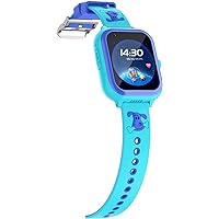 GABLOK Smartwatches 4G GPS WiFi Positioning Phone Video SOS Face Lock Water Resistant Electronics (Color : Blue1, Size : North America), Strap.