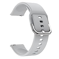 HAZELS Bracelet Accessories WatchBand 22MM for Xiaomi Haylou Solar ls05 Smart Watch Soft Silicone Replacement Straps Wristband (Color : Grey, Size : for HaylouSolar LS05)