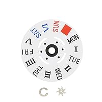 SEIKO WATCH DAY WHEEL DISC COMPATIBLE WITH MOVEMENT 7S26 7S36 NH26 NH36 4R36 ROMAN # DAY @3