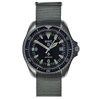 MWC 1999-2001 Automatic Pattern Black Steel Fabric NATO Sapphire Military Vintage Men's Watch