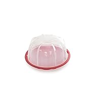 Nordic Ware Bundt Cake Keeper, Plastic, 13 in L X 12 in W X 7 in H, Red