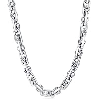 P3 POMPEII3 Men's 14k Gold (155gram) or Platinum (291gram) 7.5mm Diamond Chain Necklace 24