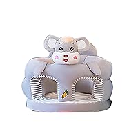 Portable Baby Sitting Chair Baby Learning Sit Sofa Chair Cartoon Animal Pattern Toddler Couch Seat For Infants Toddlers Soft & Secure Baby Support Sofa Chair Portable Baby Sitting Pillow Plush Cushion