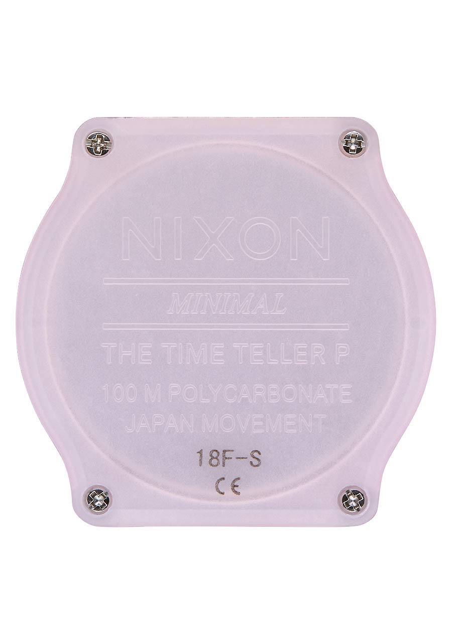 Nixon Women's Time Teller P A1193170-00 40mm Pink Dial Rubber Watch