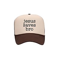 Christian Trucker Hat/Jesus Saves Bro/Adjustable Snapback/Mesh Caps