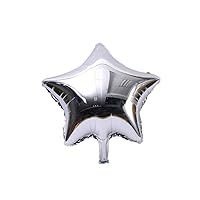 10pcs/lot 10 inch Five-Pointed Star foil Balloon Baby Shower Wedding Children's Birthday Party Decorations Kids Balloons,Silver