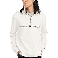 Tommy Hilfiger Men's Long Sleeve Fleece Quarter Zip Pullover Sweatshirt