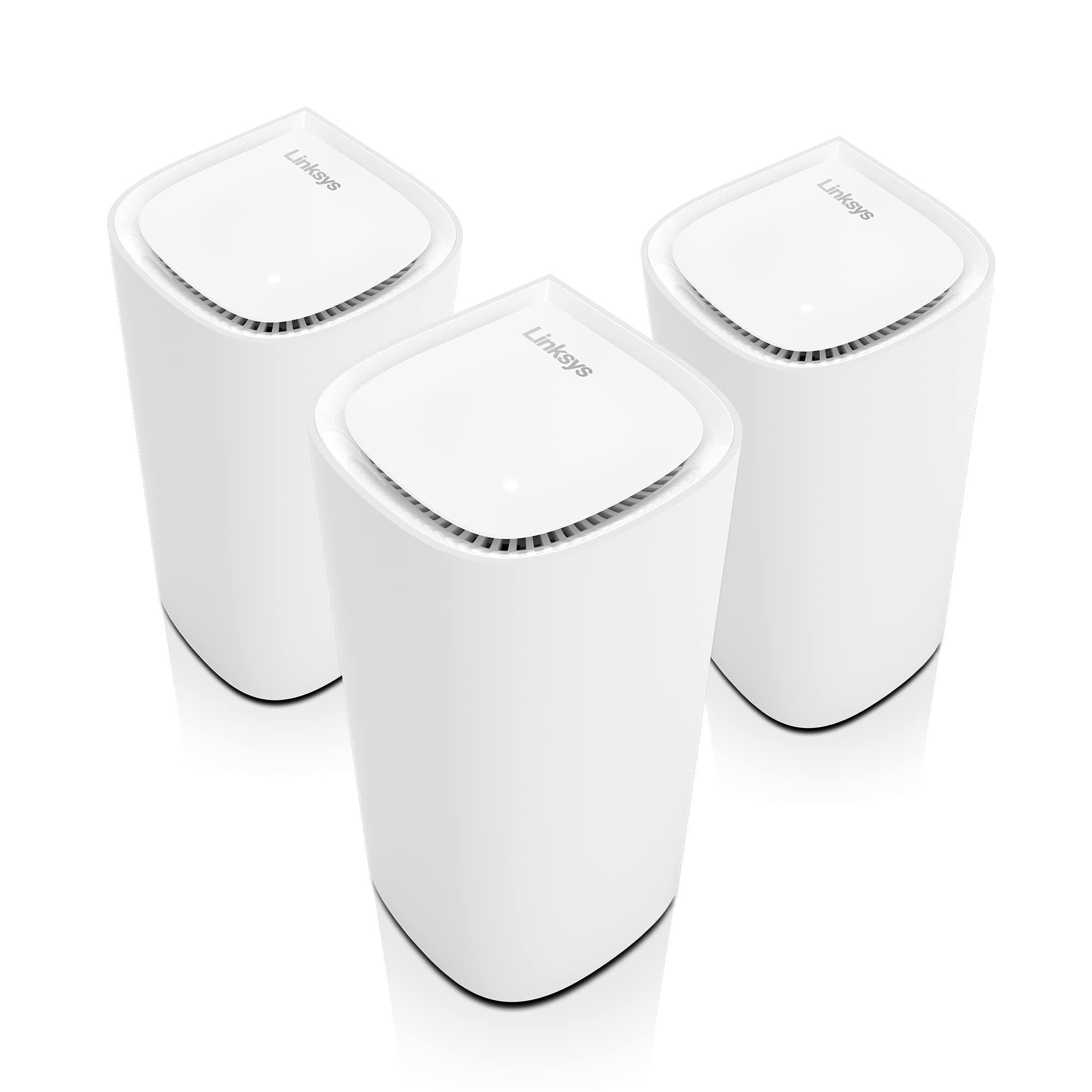 Linksys Velop Pro WiFi 6E Mesh System - Cognitive Mesh Router with 6 Ghz Band Access & 5.4 (AXE5400) Gbps True Gigabit Speed - Whole-Home Coverage up to 9,000 sq. ft. & 600+ Devices - 3 Pack