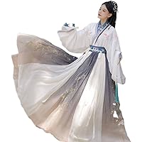 Chinese style Han costume Vintage Embroidered Dress Vintage improve Tang suit