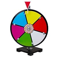 Deluxe 12 Inch Dry Erase Prize Wheel - Great for Events! (Multi Color)