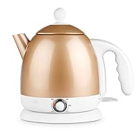 Kettles,Kettle Retro Stainless Steel Electric Water Kettle Withtat Stainless Steel Teapot/Gold