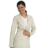 Executive Lab Coat for Women, Lapel Collar Esthetician Unifrom