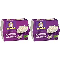 Annie's White Cheddar Microwave Mac and Cheese with Organic Pasta Cups, 4 Ct, 8.04 oz (Pack of 2)