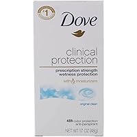 Dove Clinial Protection Deodorant, Original Clean, 1.7 oz (12 pack) (Bundle)