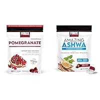 Pomegranate Chews for Healthy Aging & Ashwa Chews for Stress Relief, Memory, Focus, and Immune Support