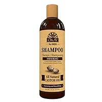 OKAY for MEN Castor Oil Beard and Hair Shampoo Wash 16oz