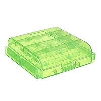 Bettomshin 4 x AA/AAA Battery Storage Case Holder Organizer Box Green