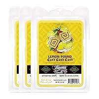 3 Packs of Beamer Candle Co. Smoke Killer Collection Wax Drops, 6-Count Pack - Lemon Pound Cake Cake Cake + Beamer Smoke Sticker…