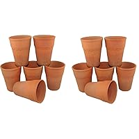 Odishabazaar Terracotta(Real Mitti) Baked Kullad - Set Of 12 using for Tea And Coffee 250/300ml