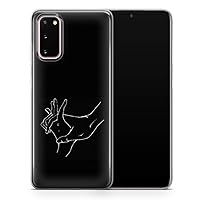 Black Aesthetic One Line Art Phone Case Compatible With Samsung A51 5G - Design 1 - A13